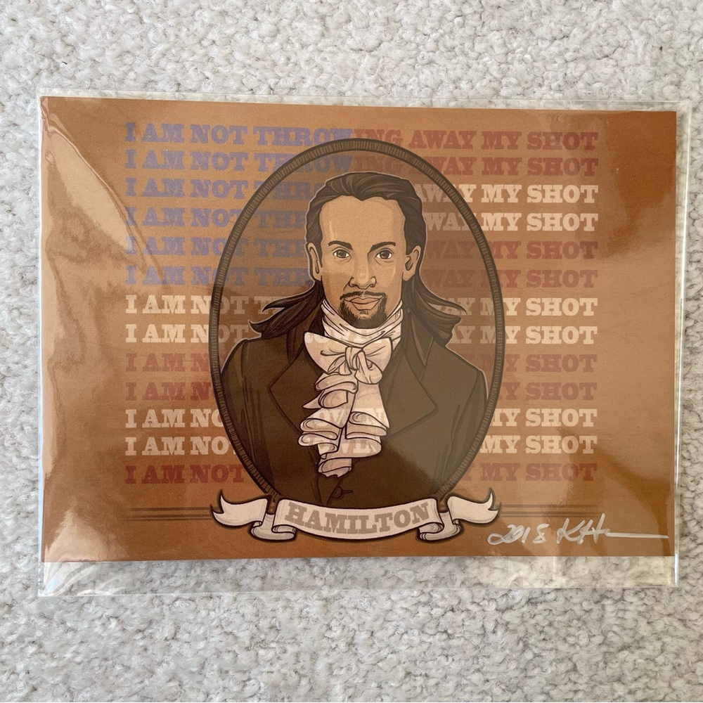 Karen Hallion Alexander Hamilton 'Take My Shot' Small Art Print